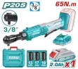 Total Cordless Ratchet Wrench 20V 65Nm 3/8" - 1