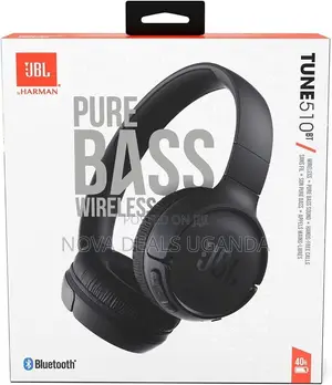 JBL Tune 510BT Wireless On-Ear Headphones - Black