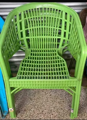 Plastic Armchair with Lattice Design