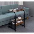 Portable Laptop Table with Height Adjustment & Wheels - 2