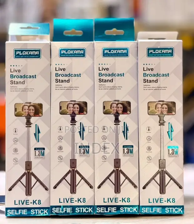 Plokama Live K8 Multifunctional Selfie Stick Tripod 1.3m - 1