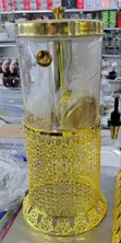 8-Liter Beverage Dispenser with Gold Stand - 1