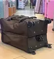 Luggage Travel Trolley with 5 Wheels - Large, Brown - 1