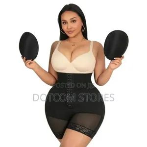 High-Waisted Waist Shaping Butt Pad - Black