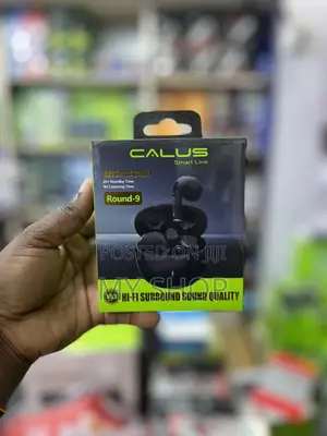Calus Rechargeable Bluetooth Earbuds - Black
