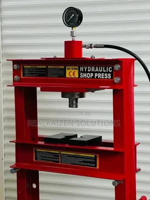 30 Ton H-Frame Hydraulic Shop Press with Pressure Gauge