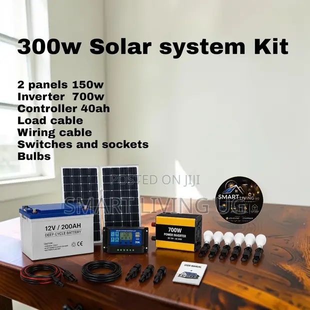 300W Solar Power Kit - Clean Energy System - 1