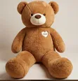 Human-Sized Brown Plush Teddy Bear - 3