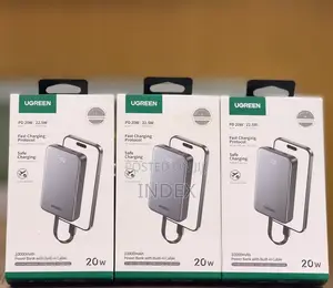 Ugreen 10000mAh 22.5W Power Bank with Built-in USB-C Cable