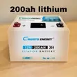 Cworth 200Ah LiFePO4 Battery - 12V Deep Cycle - 2
