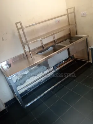 Commercial Stainless Steel Double Bowl Sink
