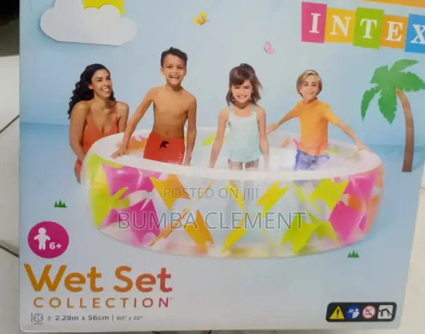 Kids Round Inflatable Swimming Pool - 1