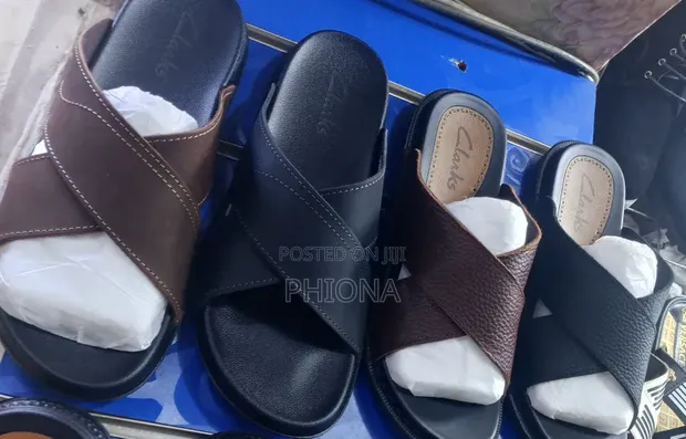 Cross Shaped Open Clerks Men's Shoes - 1