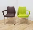 Rattan-Style Plastic Armchairs (Set of 2) - 2
