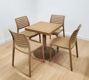 Risen Outdoor Plastic Table and Chairs Set