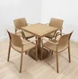 Risen Outdoor Plastic Table and Chairs Set - 2