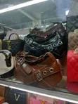 Women's Leather Handbag with Multiple Pockets - 1