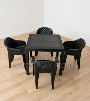 Weather Resistant Plastic Table and Chairs
