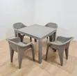 Weather Resistant Plastic Table and Chairs - 2