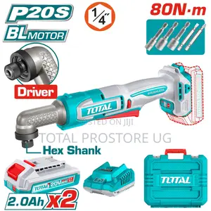 Total Cordless Angle Impact Driver 20V 80Nm