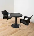 2-Seater Rattan-Style Plastic Table and Chairs - 1