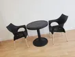 2-Seater Rattan-Style Plastic Table and Chairs - 2