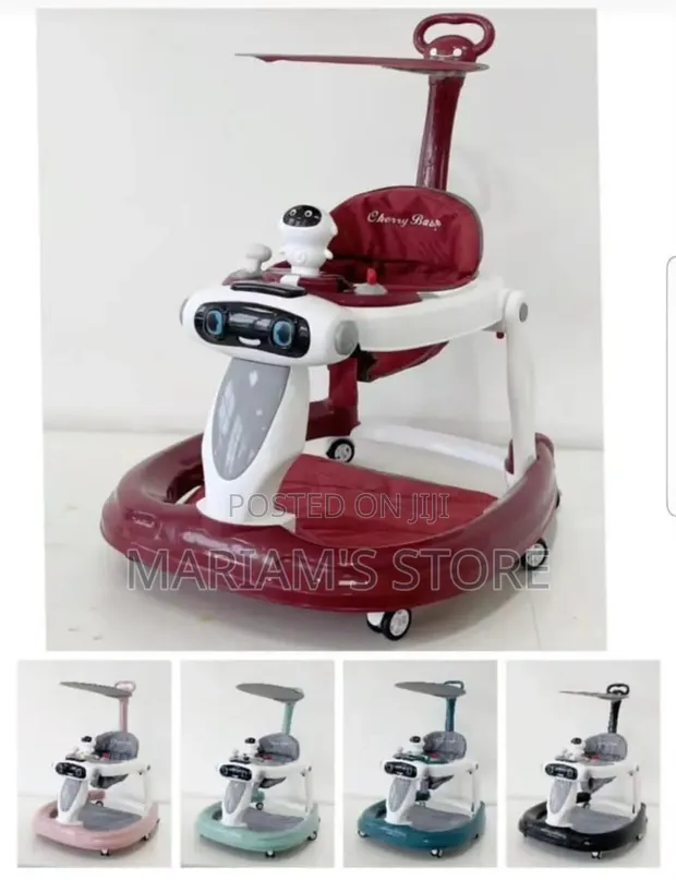 Multi-Functional Baby Walker with Interactive Robot Toy - 1