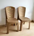 Brand New Quilted Back Plastic Chairs - 2
