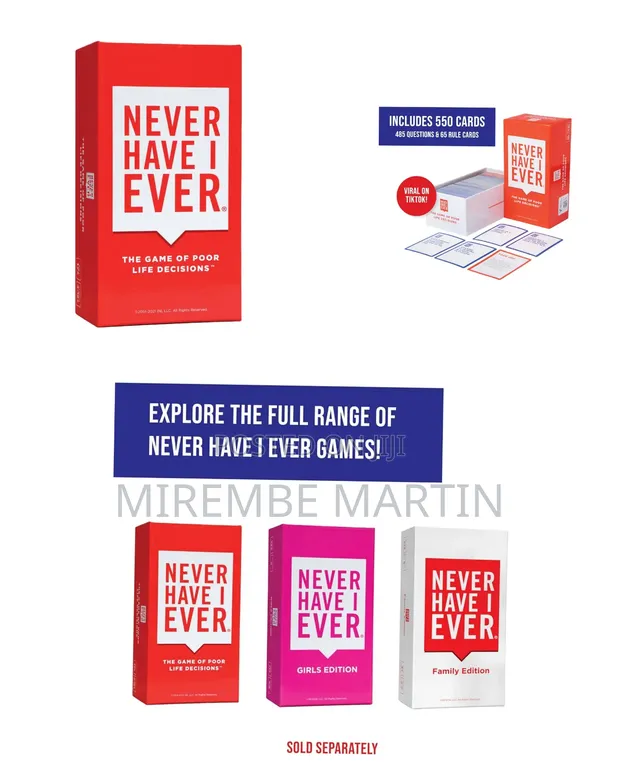 Never Have I Ever Card Game - Party Icebreaker - 1