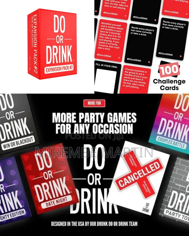 Do or Drink Card Game - Expansion Pack #2 - 1