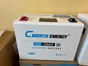 Cworth 12V 100Ah LiFePO4 Lithium Solar Battery with LCD