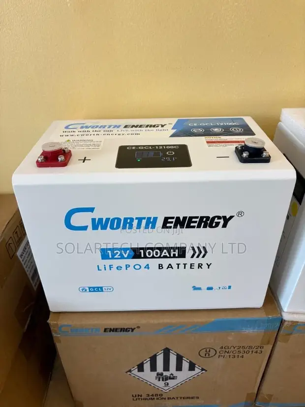 Long Life Cworth Energy LiFePO4 12V 100Ah Battery | 6000+ Cycles - 1