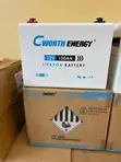 Cworth 12V 100Ah Rechargeable Lithium Battery with Smart BMS - 1