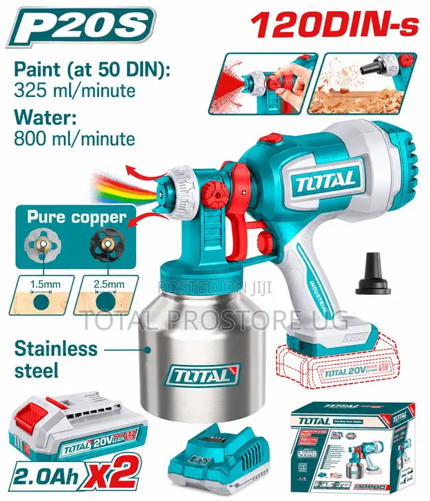 Total Tools Cordless Spray Gun 20V - 1