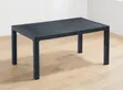 Rectangular Brown Rattan Plastic Dining Table (Seats 6) - 2