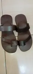 Men's Simple Leather Flat Shoes - 5