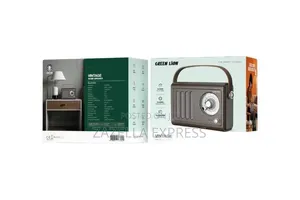Green Lion Vintage Radio Speaker with Bluetooth