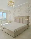 5x6 Bed Frame - Cream Color - 1