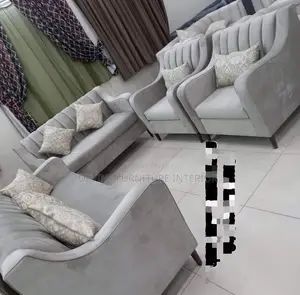 World Industries Sofa Set - Grey Fabric