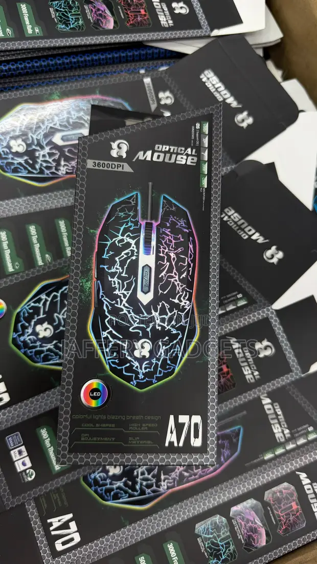 A70 3600 DPI Optical Gaming Mouse - 1