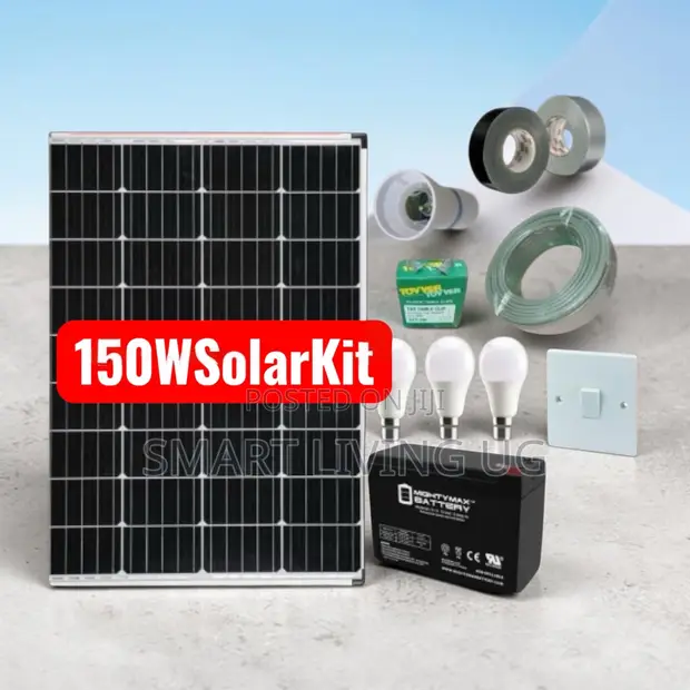 150W Complete Solar Home Lighting Kit - 1