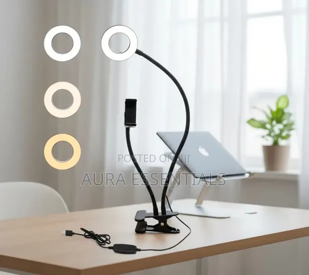 Professional Live Stream Ring Light Kit with Phone Holder - 1