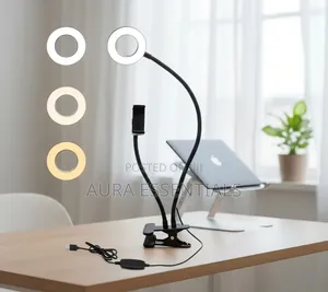Professional Live Stream Ring Light Kit with Phone Holder
