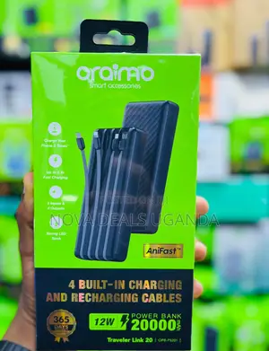 Oraimo Traveler Link 20 20000mAh Power Bank with Built-in Cables