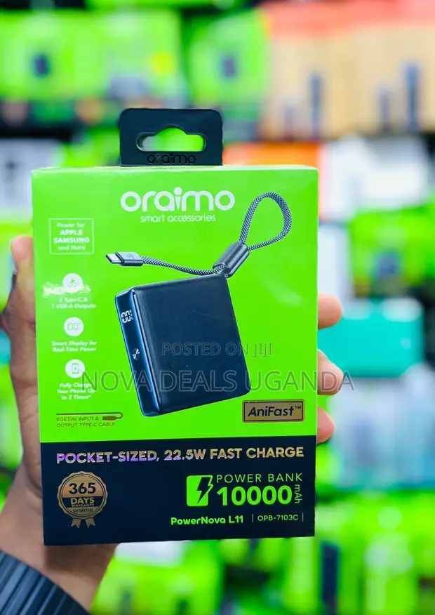 Oraimo PowerNova L11 10,000mAh 22.5W AniFast Power Bank - 1