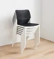 Plastic Dining Chairs (Set of 4) - Multicolored - 1