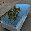 White and Black Glass Center Table - 2
