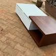 Brown and White Center Table - 1