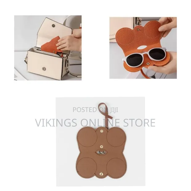 Soft Leather Sunglass Bag Holder Eyeglasses Case - 1