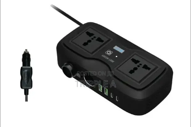 Green Lion GC-233 200W Portable Car Inverter - 1